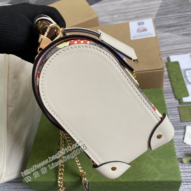Gucci新款包包 古馳Padlock竹節肩背包 Gucci心蘋果圖案鏈條手提肩背包 603221  ydg3065
